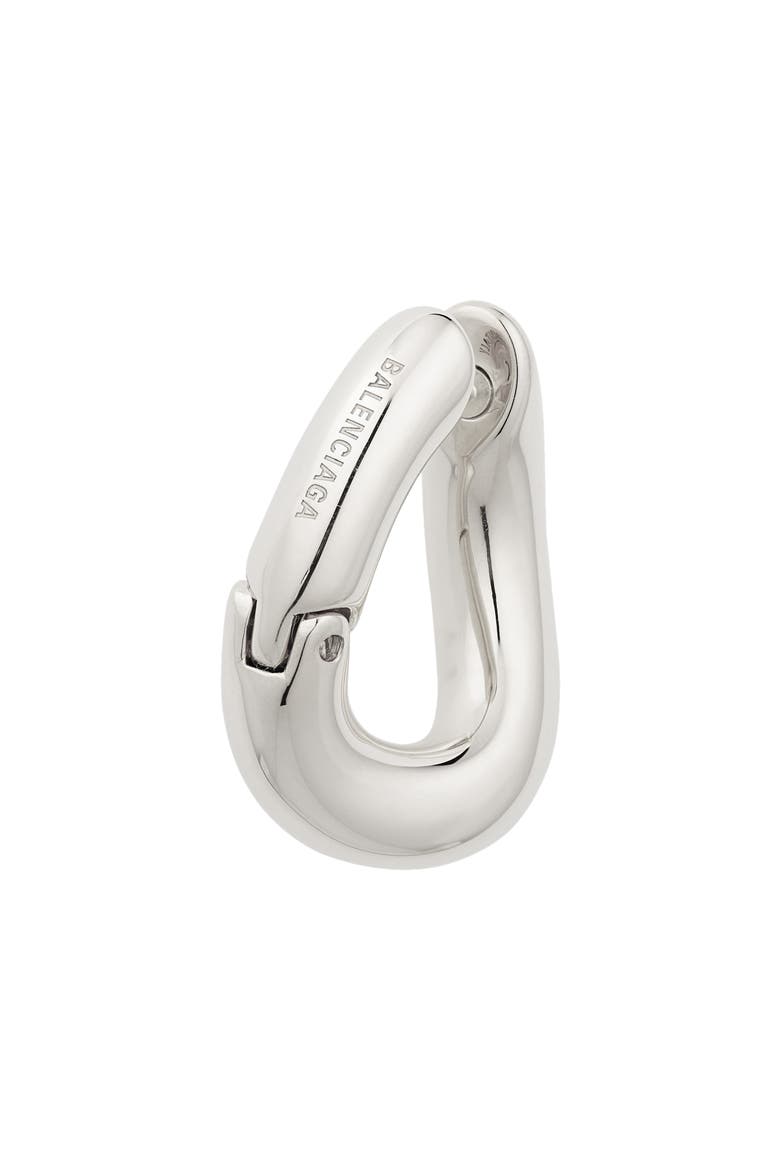 Hoop Earrings, Alternate, color, SHINY SILVER