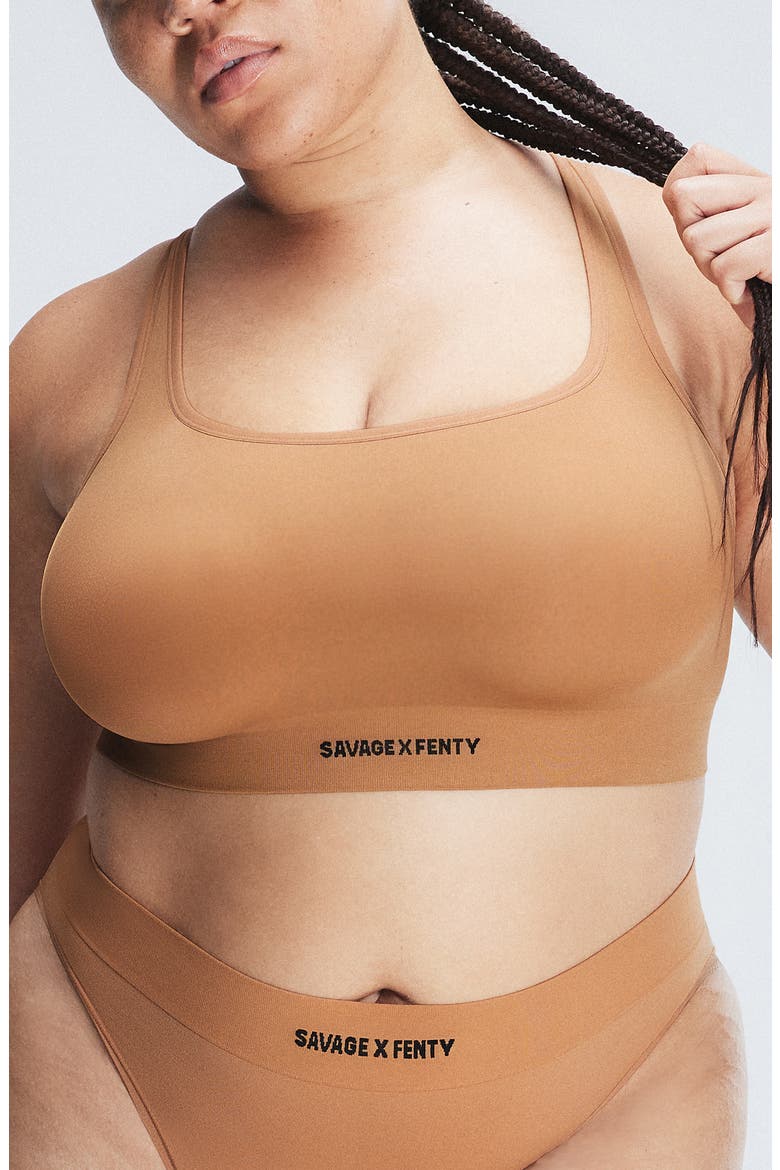 Seamless Scoop Neck Bralette, Alternate, color, SWEET LATTE NUDE
