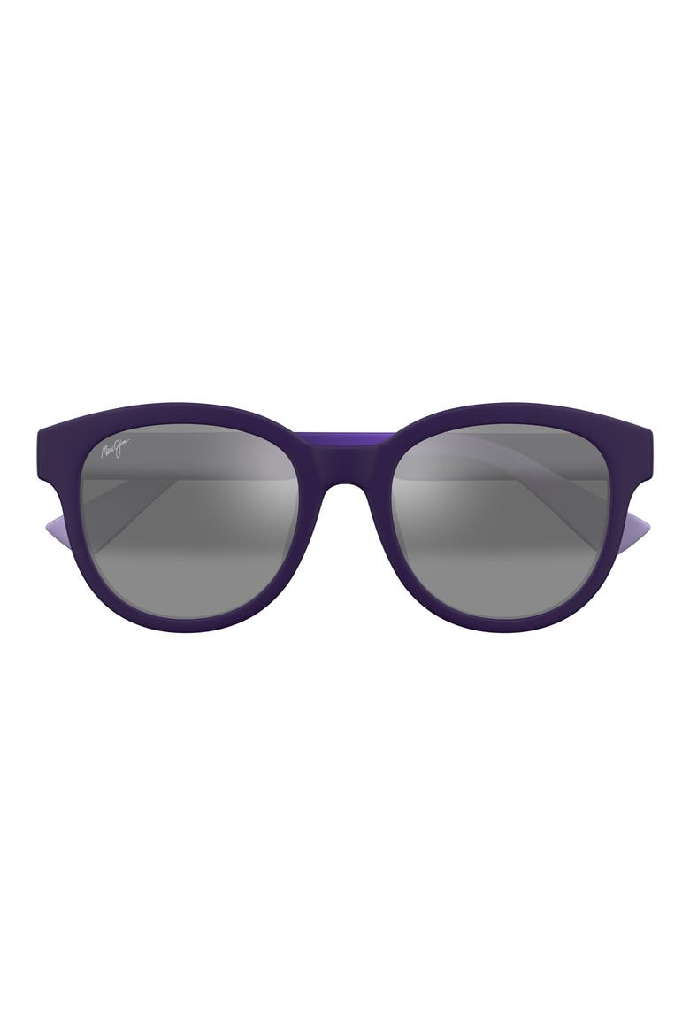 Ihupani AF 53mm PolarizedPlus2® Round Sunglasses, Main, color, PURPLE/ NEUTRAL GREY