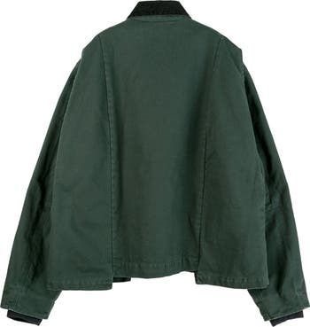 sacai Carhartt WIP Duck Jacket グリーン サイズ3 SACAI WIP Duck Jacket by Sacai x Carhartt GREEN | Base Blu