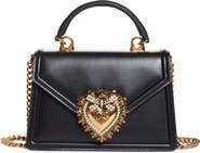 Dolce&Gabbana Mini Devotion Leather Top Handle Bag