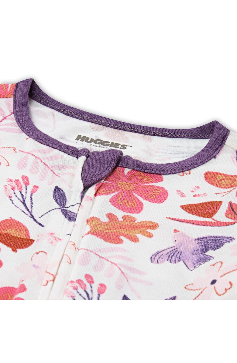 Huggies 2-Pack Stretch Viscose Footies, Alternate, color, Huggies Grape Jam