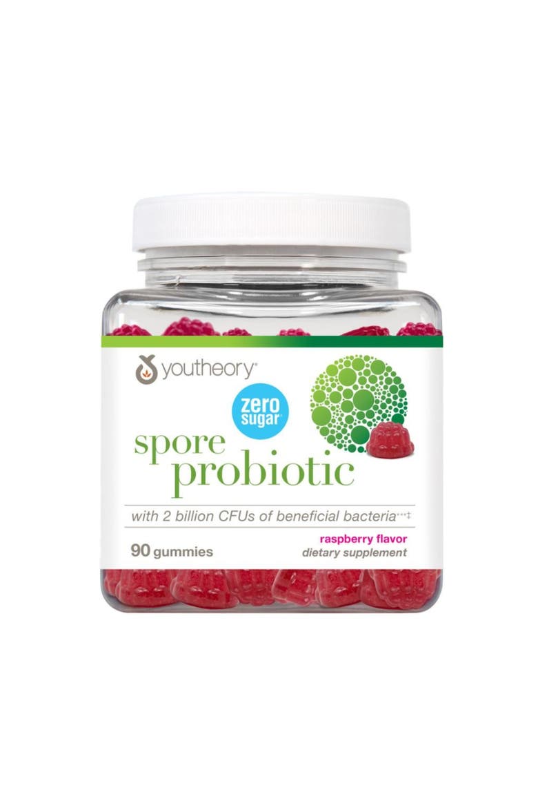 Spore Probiotic Zero Sugar Gummy Digestive Supplement 90ct, Main, color, None