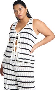 ELOQUII Tie Front Tank