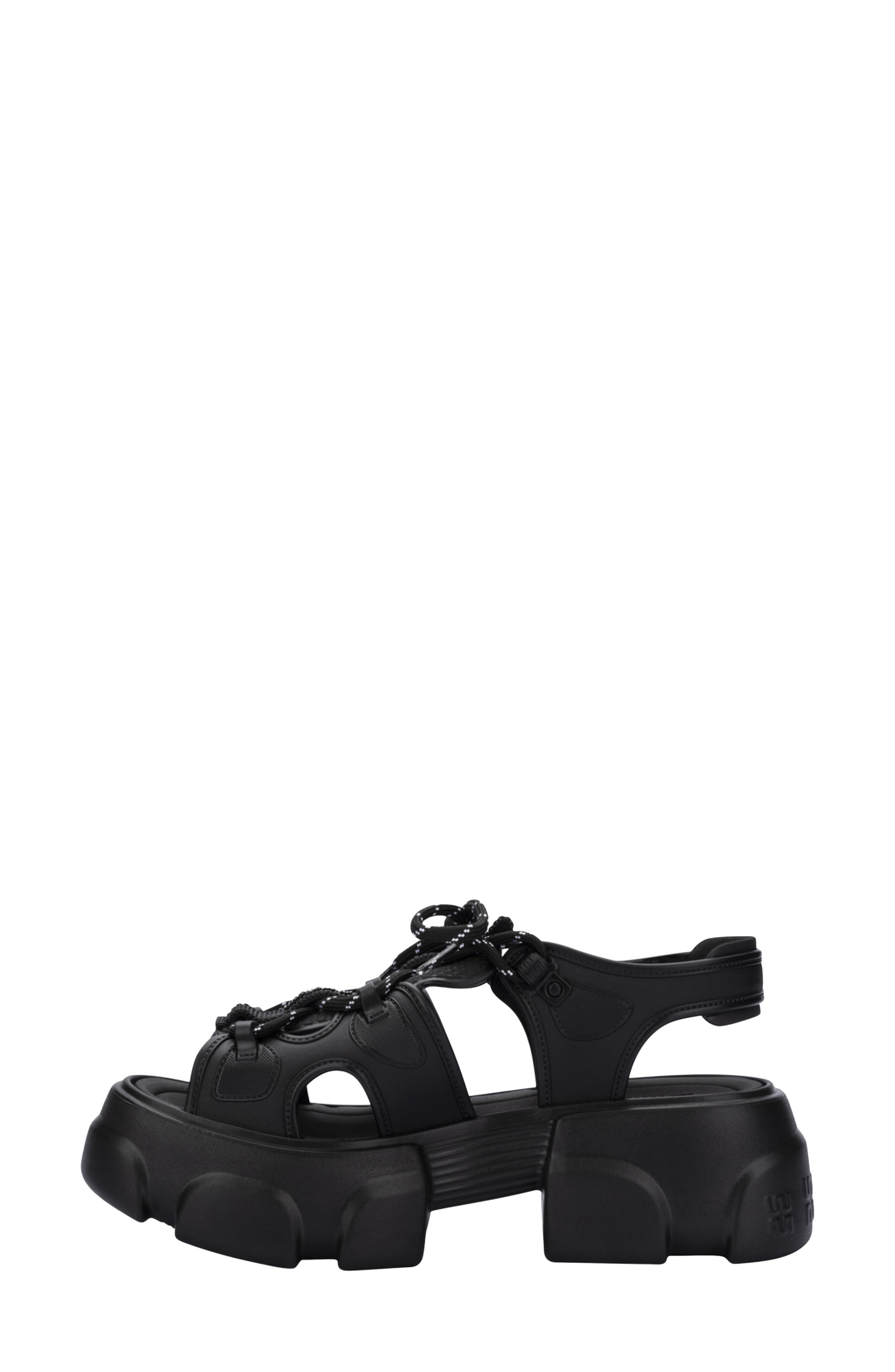 Camp Platform Sandal, Alternate, color, BLACK