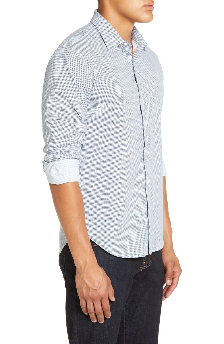 Bonobos Slim Fit Print Stretch Button-Up Shirt, Alternate, color,