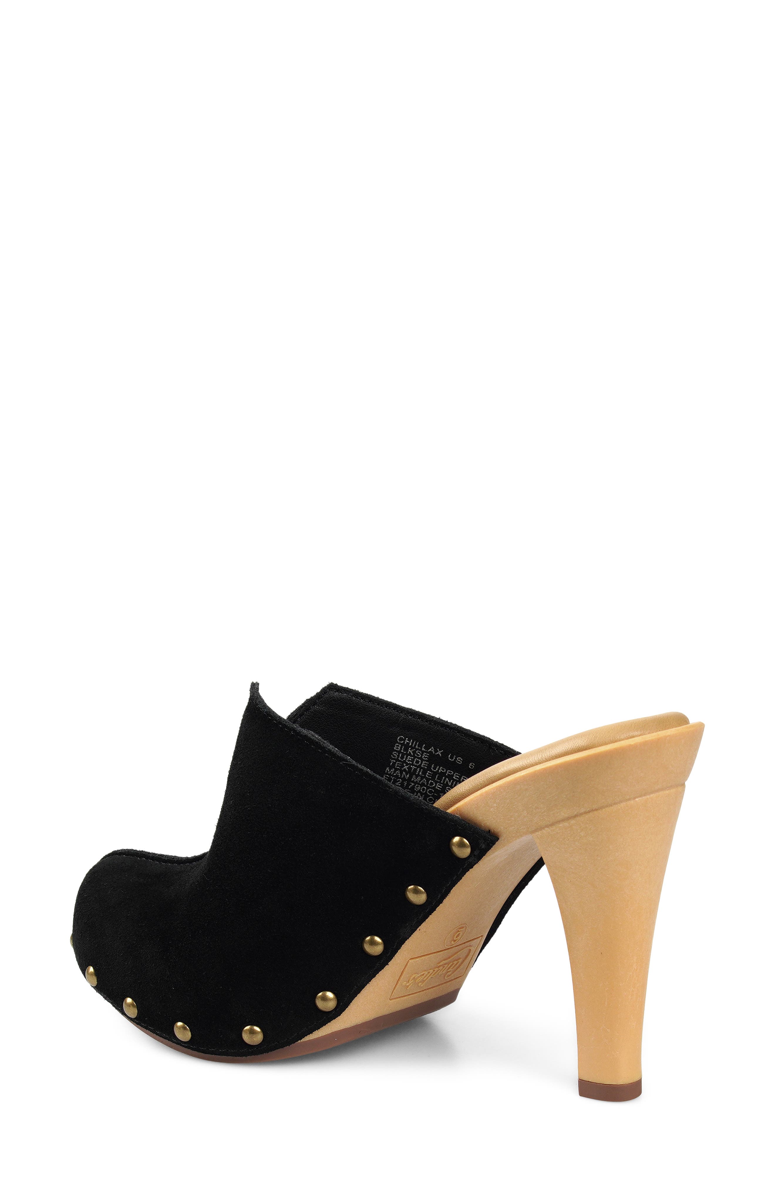 Candie's Chillax Clog, Alternate, color, Black Suede