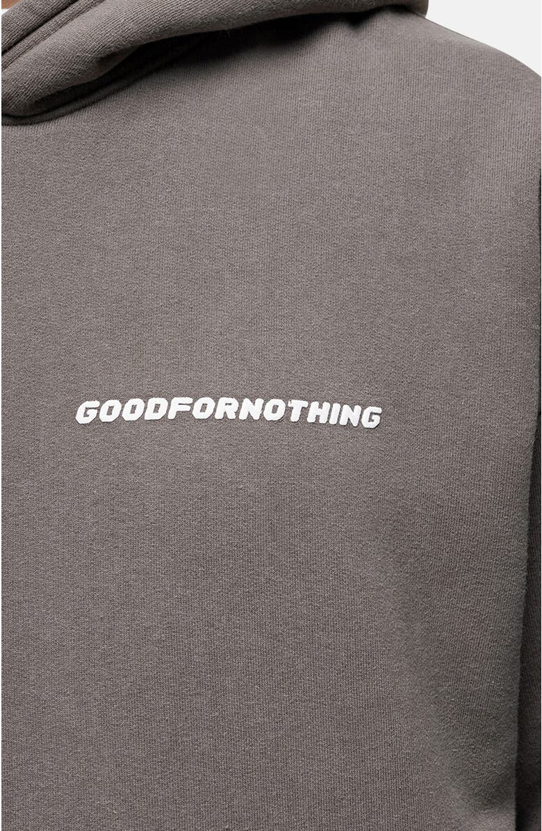 Good For Nothing Vintage Washed Taupe Oversized Hoodie, Alternate, color, Taupe