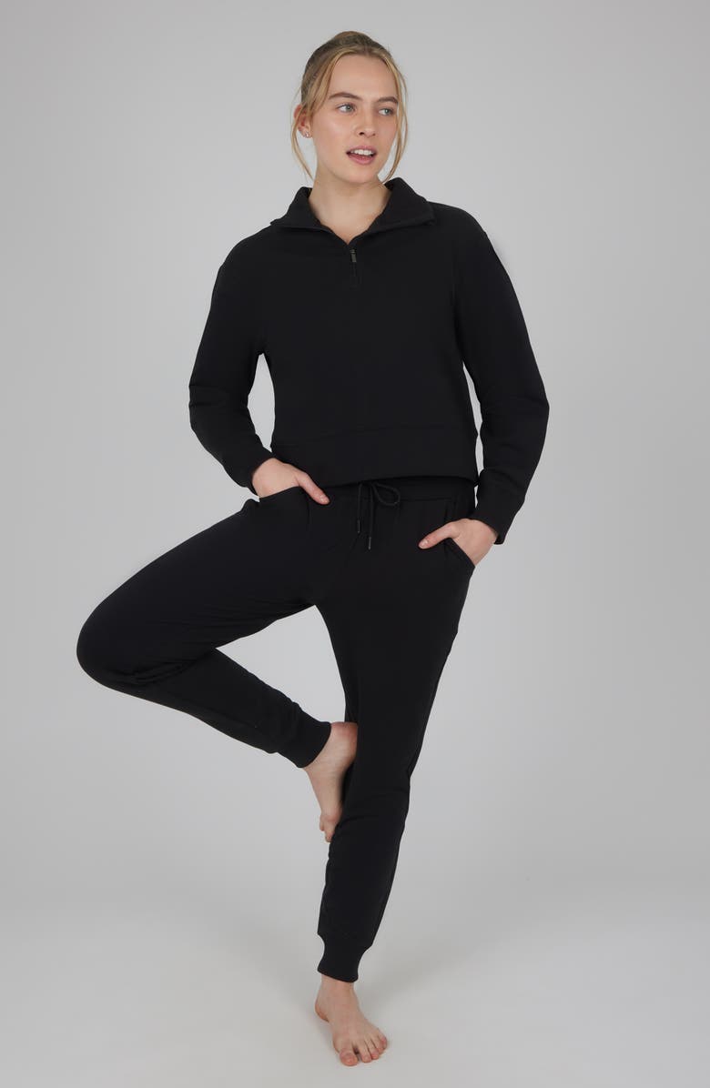 YOGALICIOUS Half Zip Pullover & Joggers 2-Piece Set, Alternate, color, 