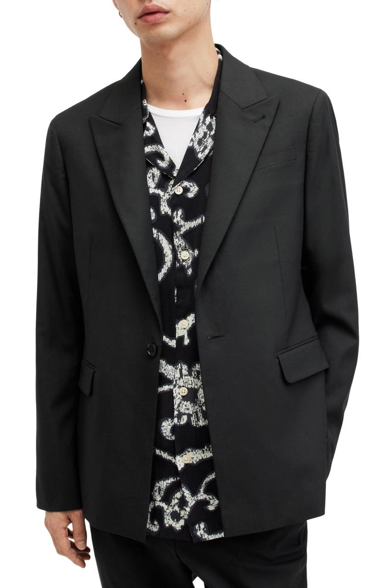 AllSaints Dima Solid Blazer, Main, color,