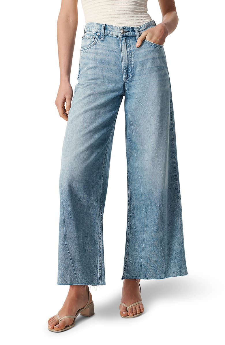 rag & bone Featherweight Sofie High Waist Wide Leg Jeans, Main, color, 