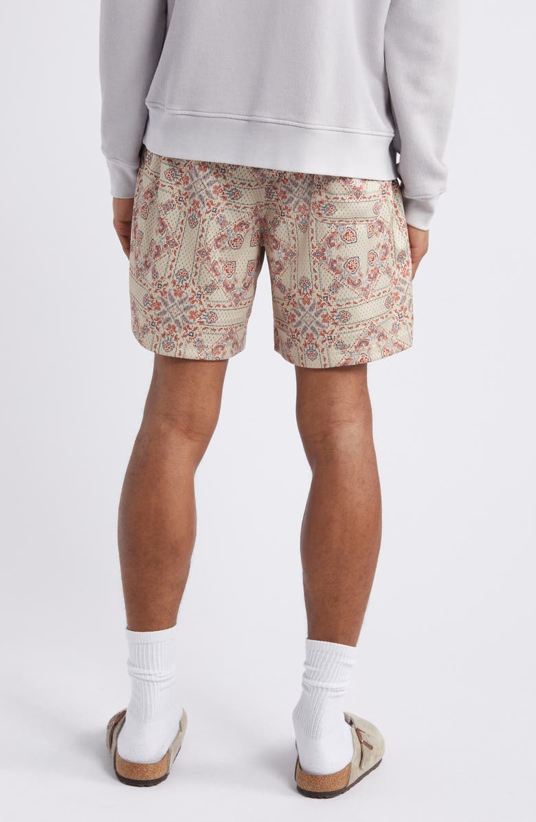 PacSun Aaron Bandana Print Mesh Drawstring Shorts, Alternate, color, 