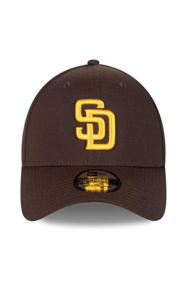 New Era Men's New Era Brown San Diego Padres 2025 MLB Postseason Side Patch 39THIRTY Flex Hat, Alternate, color, Brown