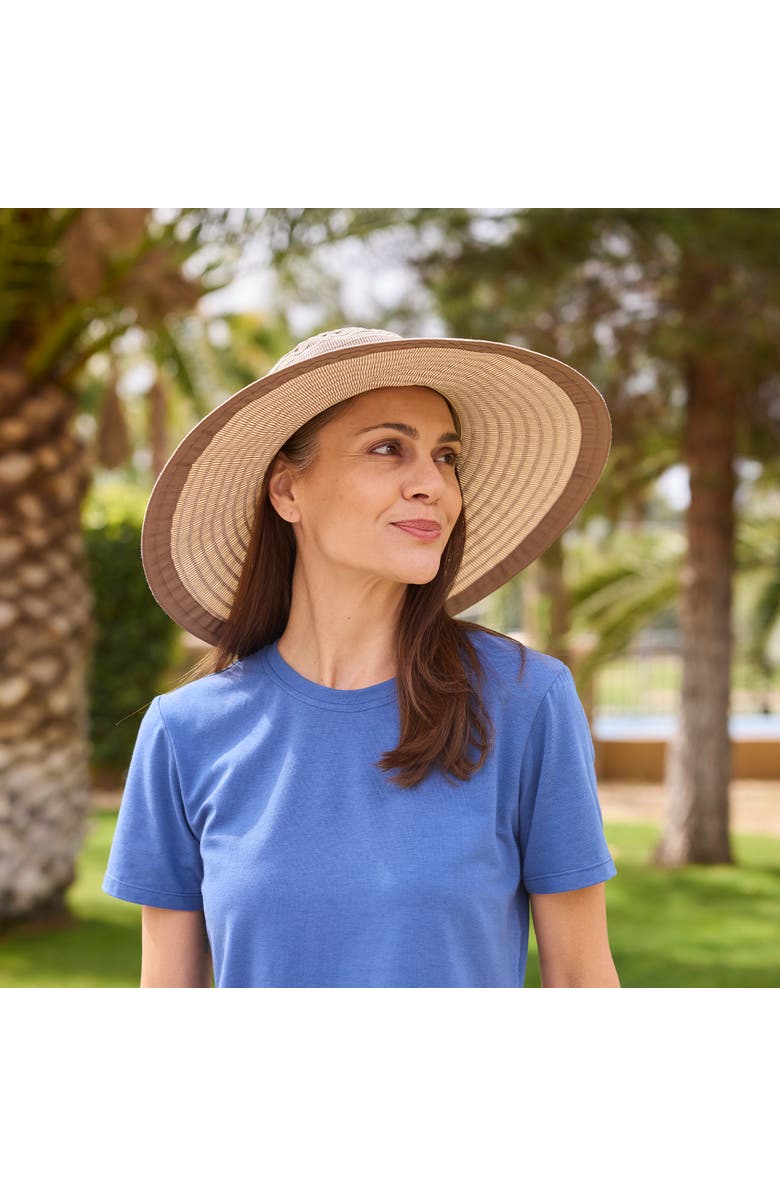 UV Skinz Pacifica Hat, Alternate, color, Brown