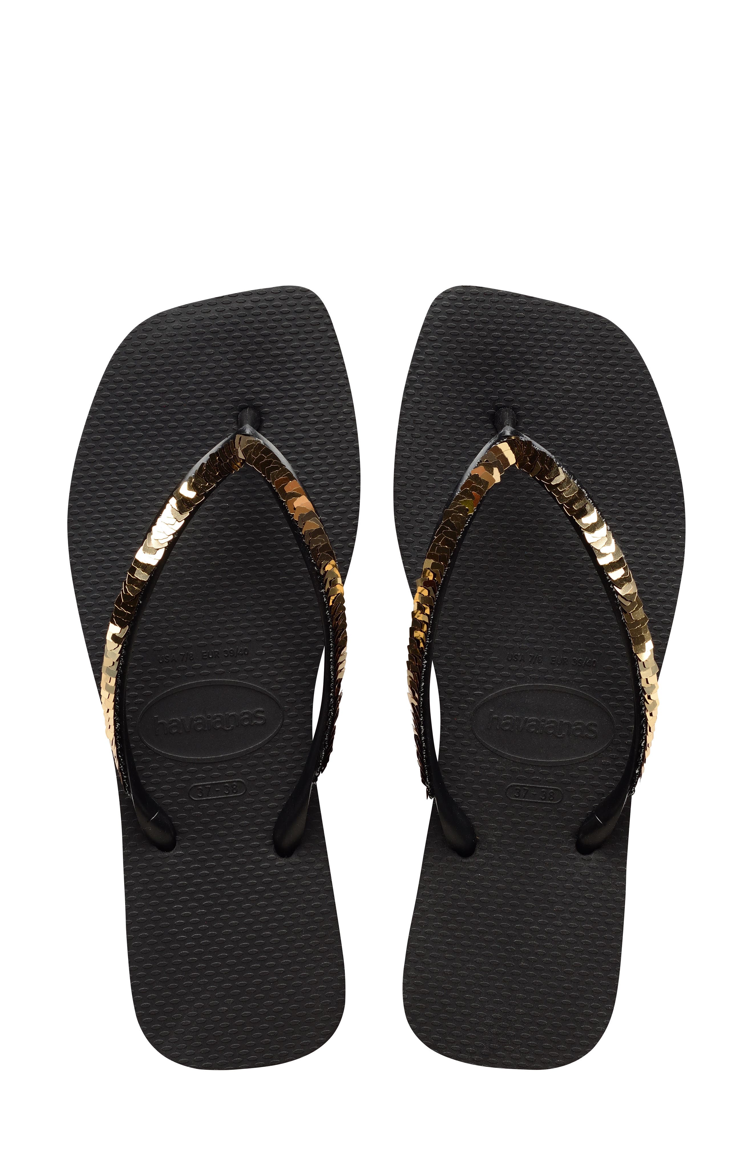 Havaianas Slim Sequin Flip-Flop, Alternate, color, 