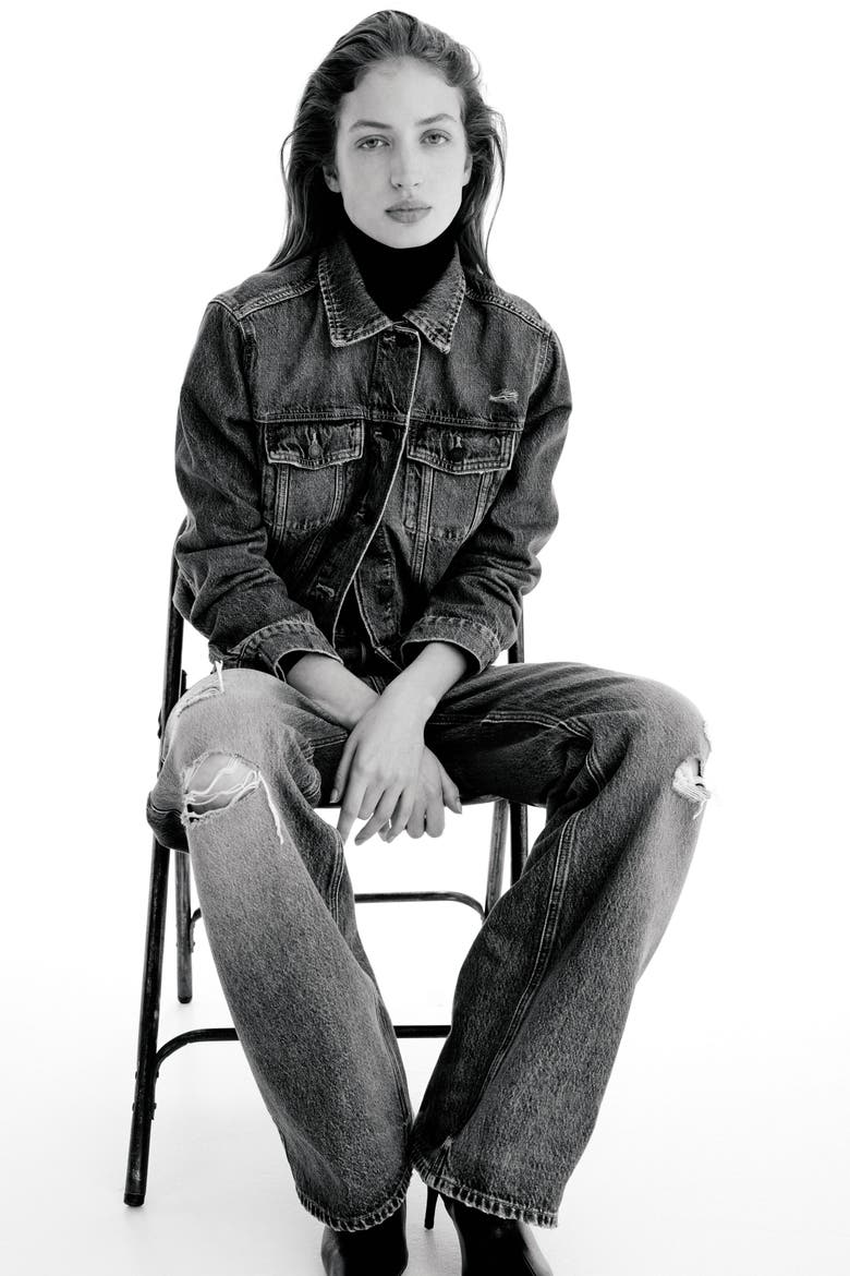 Denim Jacket, Alternate, color, Denim blue