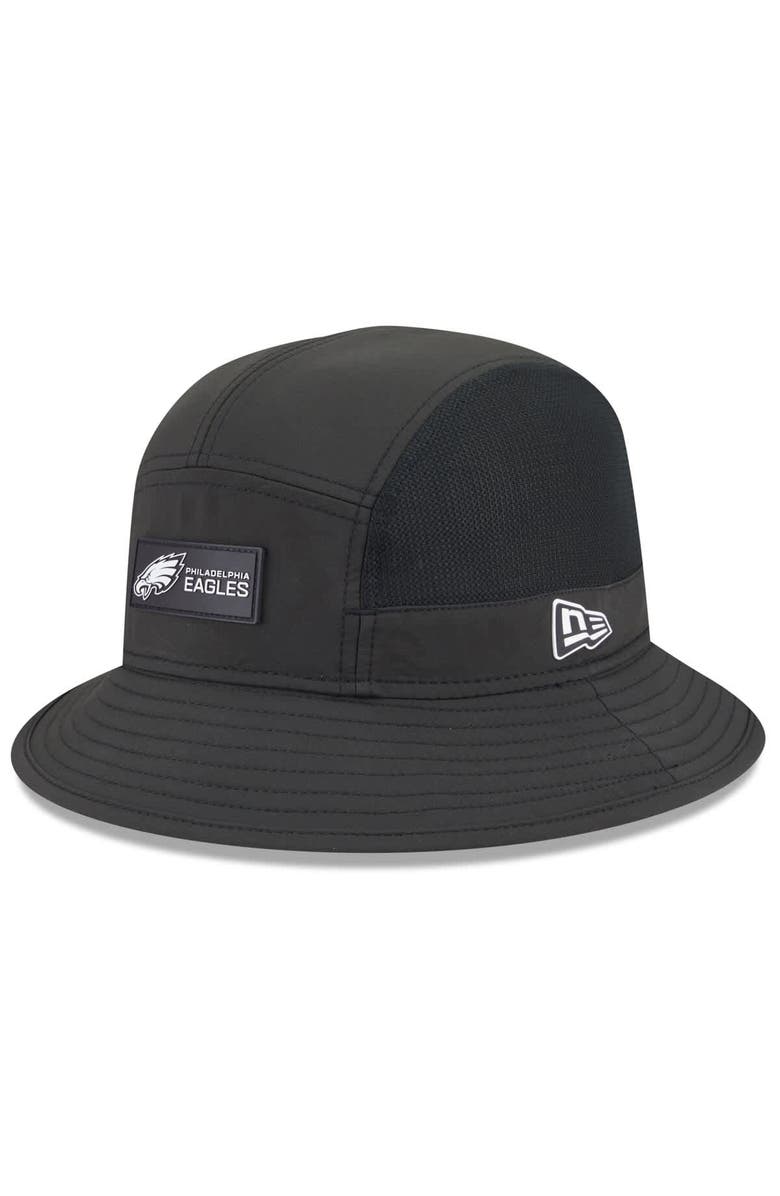 New Era Men's New Era Black Philadelphia Eagles 2025 Sideline Bucket Hat, Alternate, color, Black