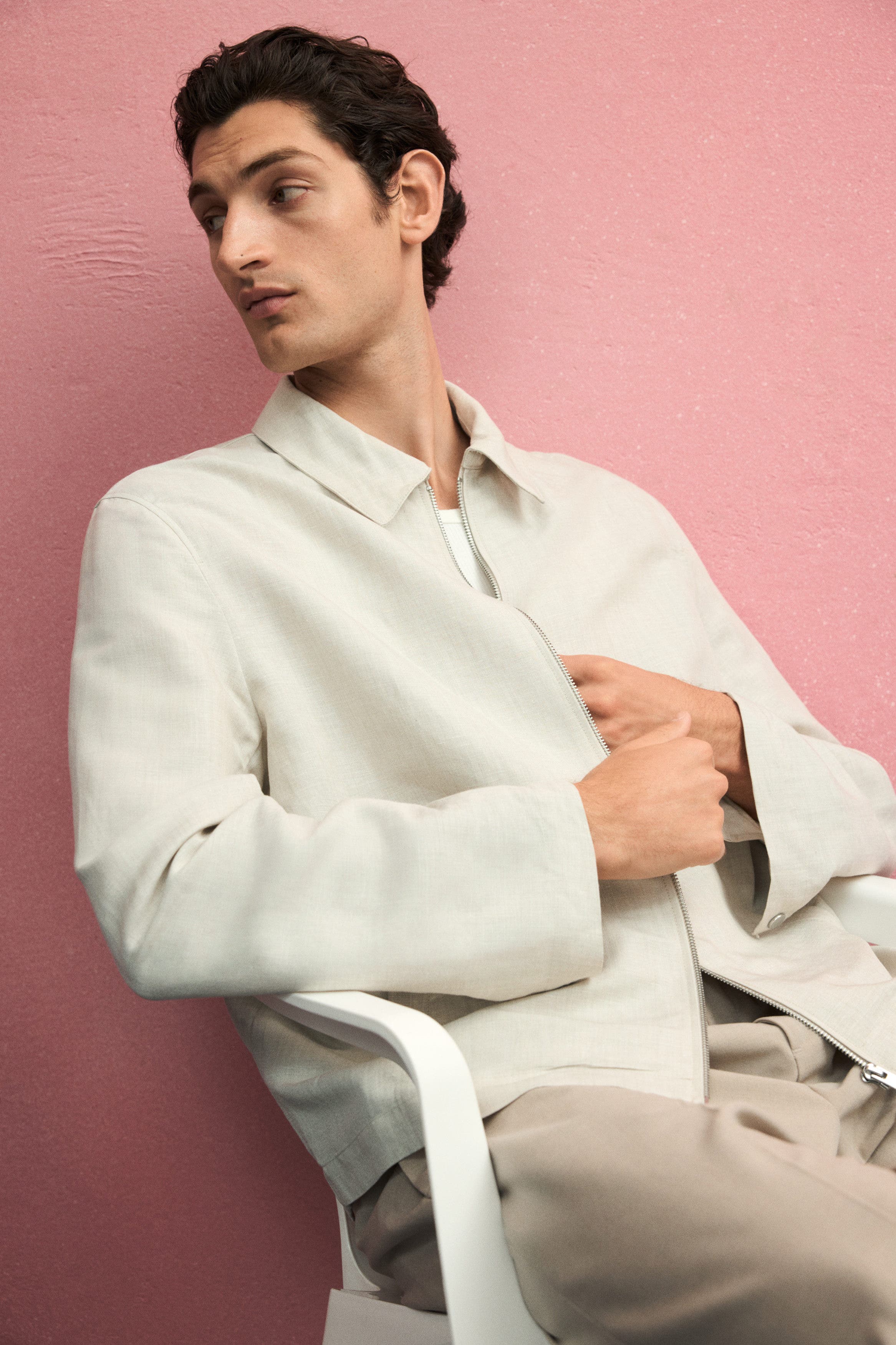 Regular Fit Linen-blend Jacket - image 2