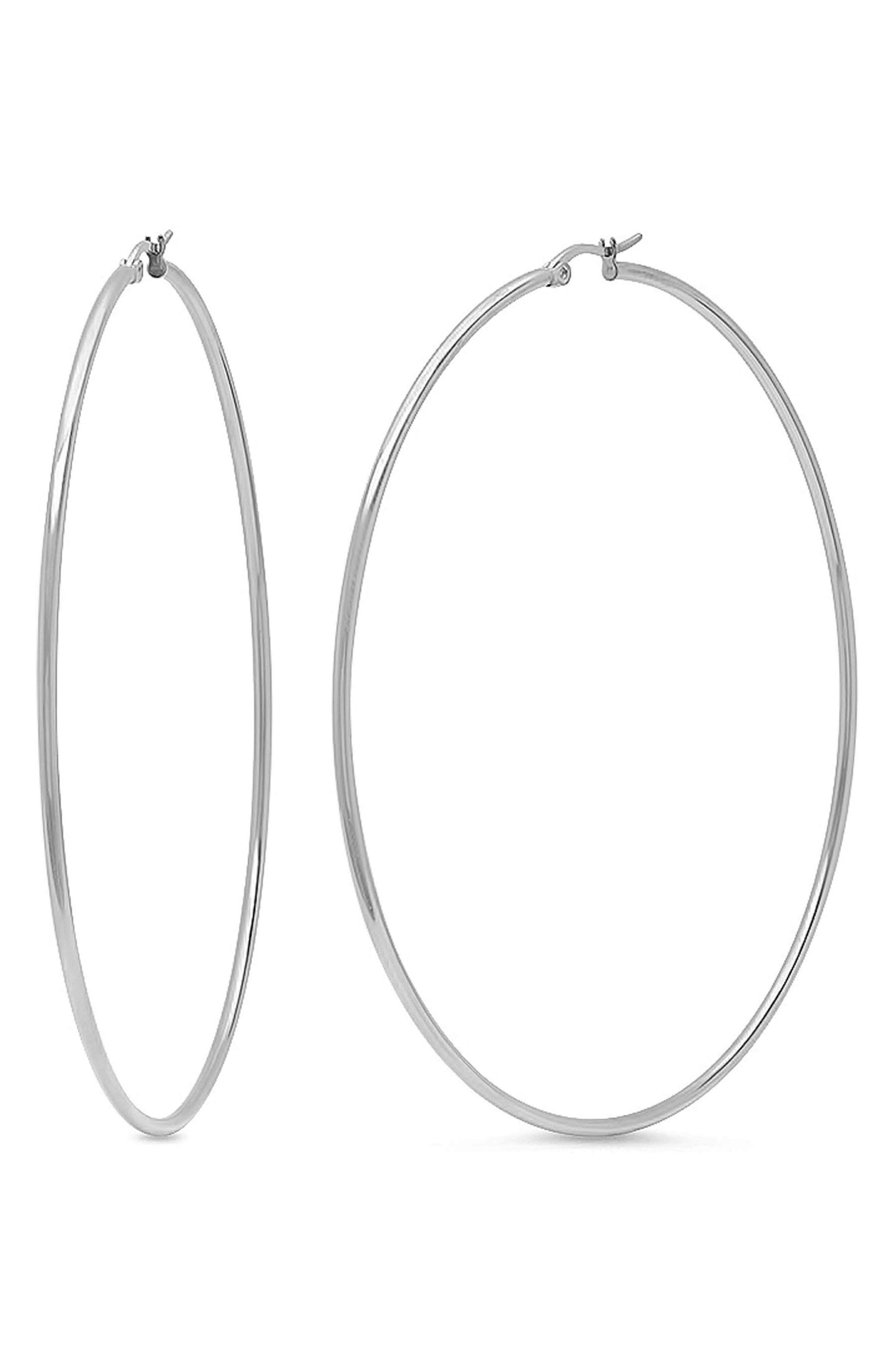 Flat Hoop Earrings