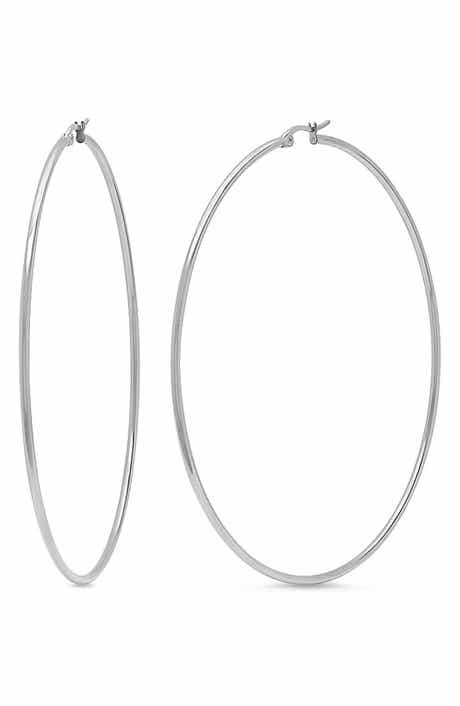 Flat Hoop Earrings