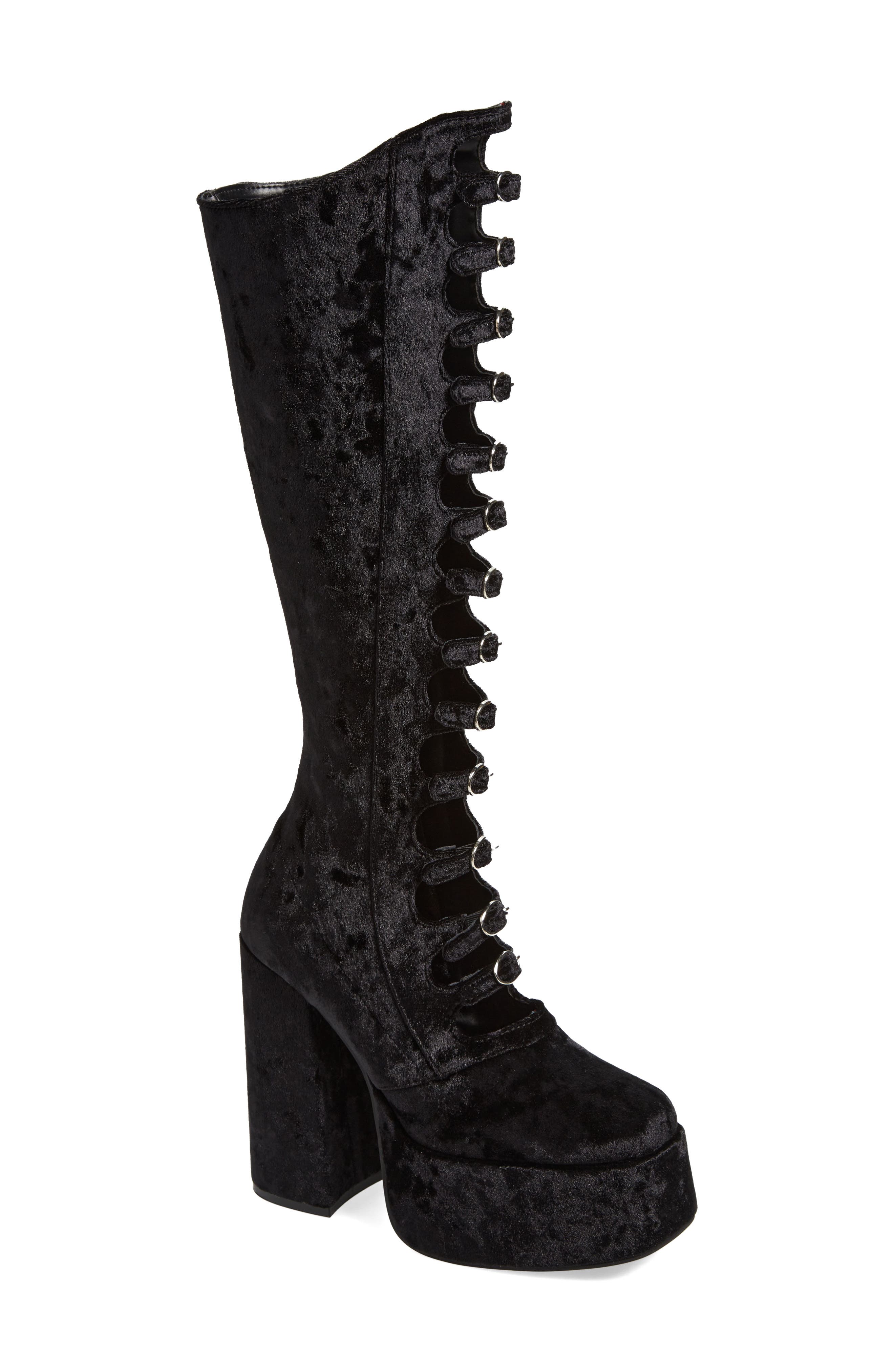 Jeffrey Campbell Xandra Knee High Platform Boot, Main, color, 