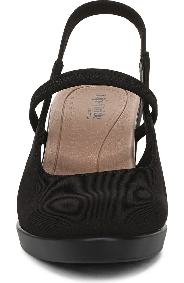 LifeStride Evoke Slingback Mary Jane Platform Pump, Alternate, color, Black