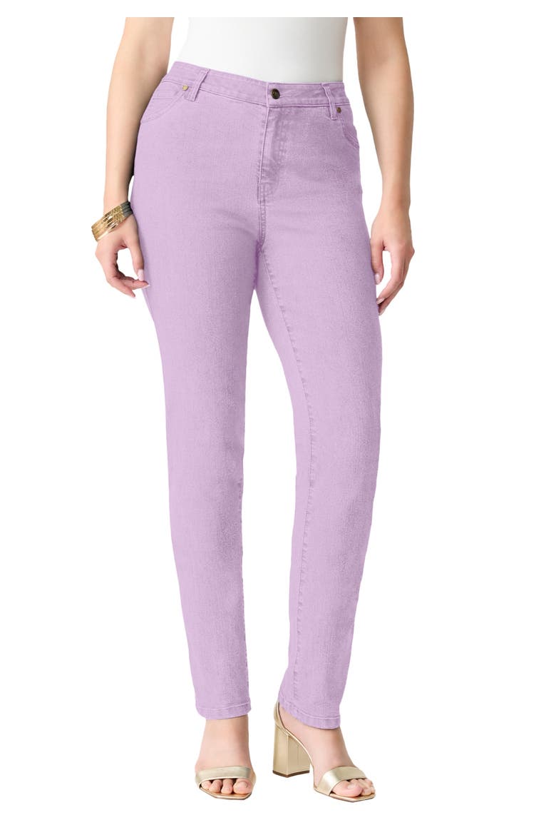 Plus Size 24/7 Stretch Straight Leg Jean, Main, color, PALE LAVENDER
