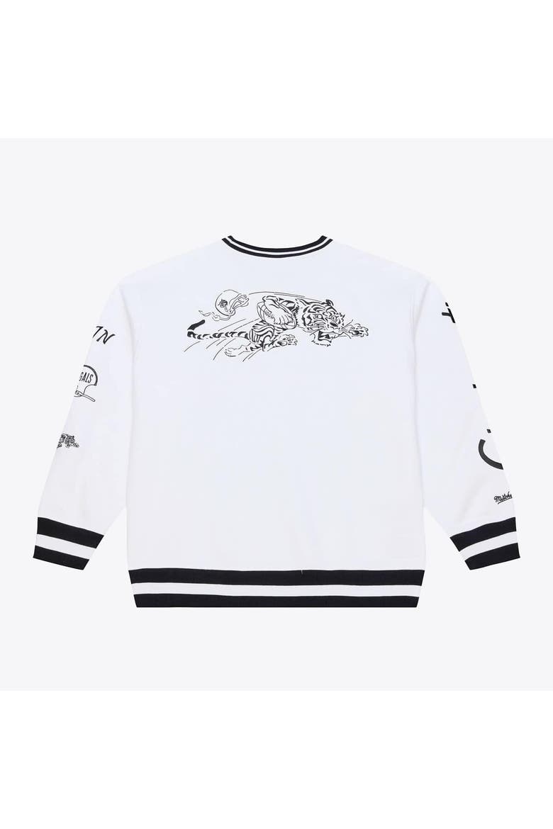 Men's Mitchell & Ness  White Cincinnati Bengals Arctic Fleece Sweatshirt, Alternate, color, White