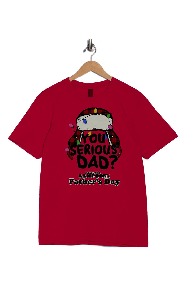 Monster Digital National Lampoon You Serious Dad Graphic T-Shirt, Alternate, color, Red