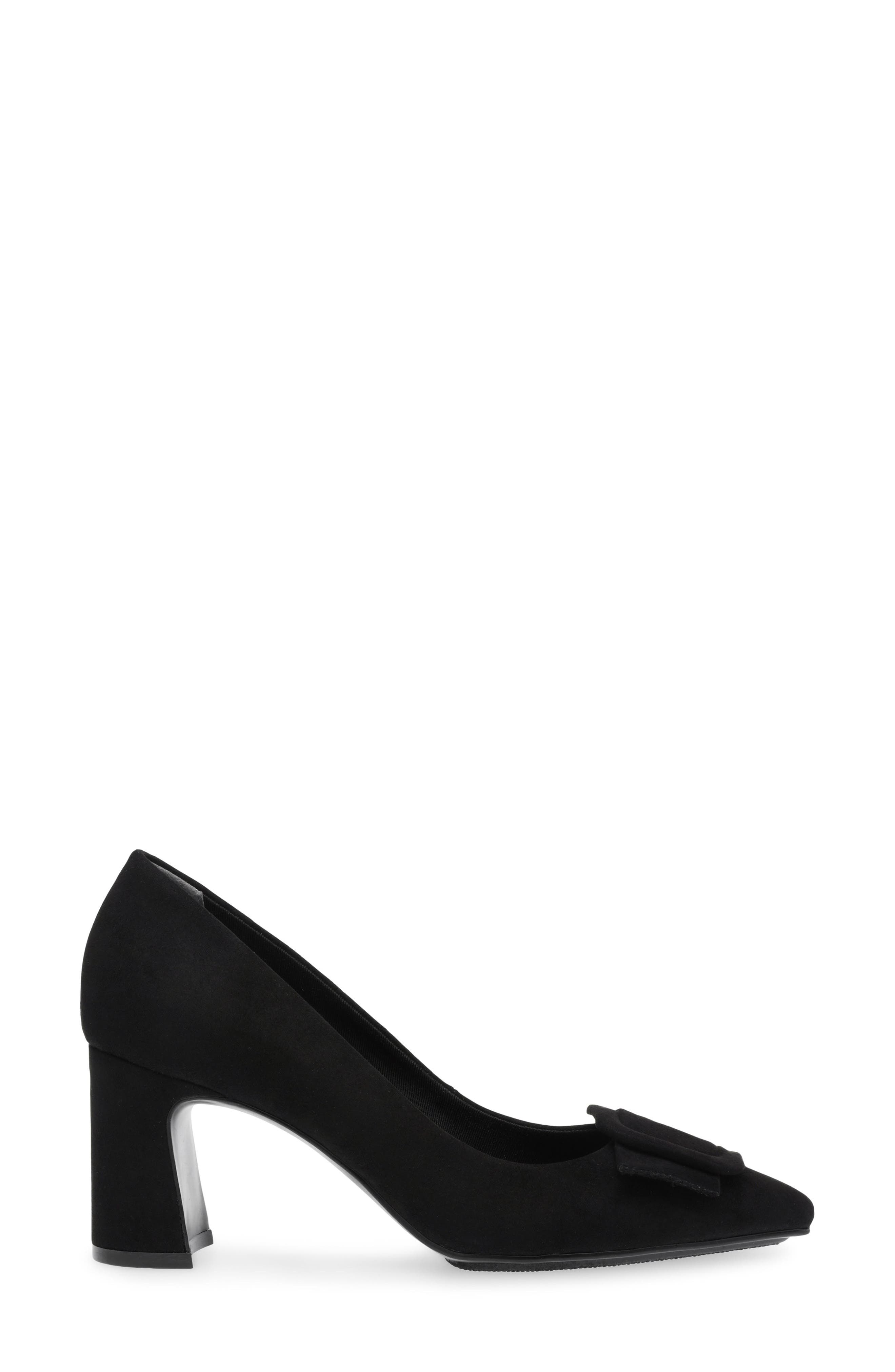 Anne Klein Bentley Buckle Pump, Alternate, color, Black