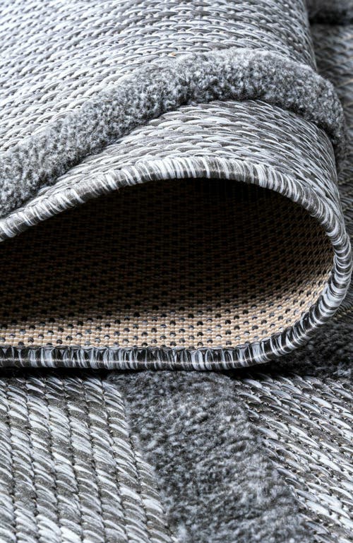 Jonathan Y Salines Diamond Trellis Indoor/outdoor Area Rug In Gray