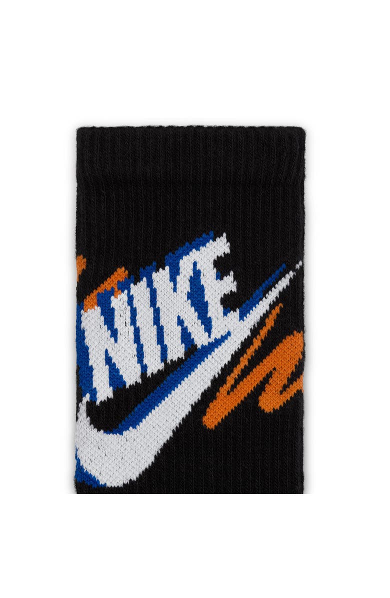 Nike Assorted 3-Pack Dri-FIT Crew Socks, Alternate, color, Black Multi