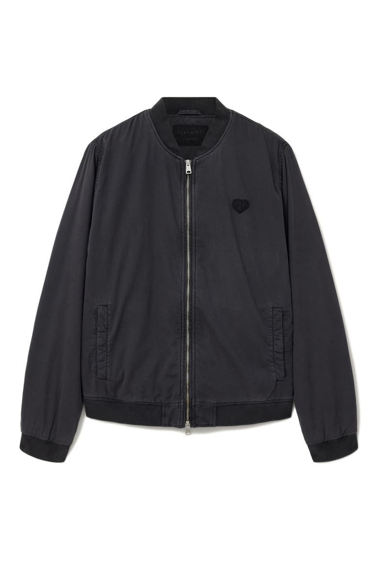 Forres Cotton Twill Bomber Jacket, Alternate, color, BLAINN BLACK