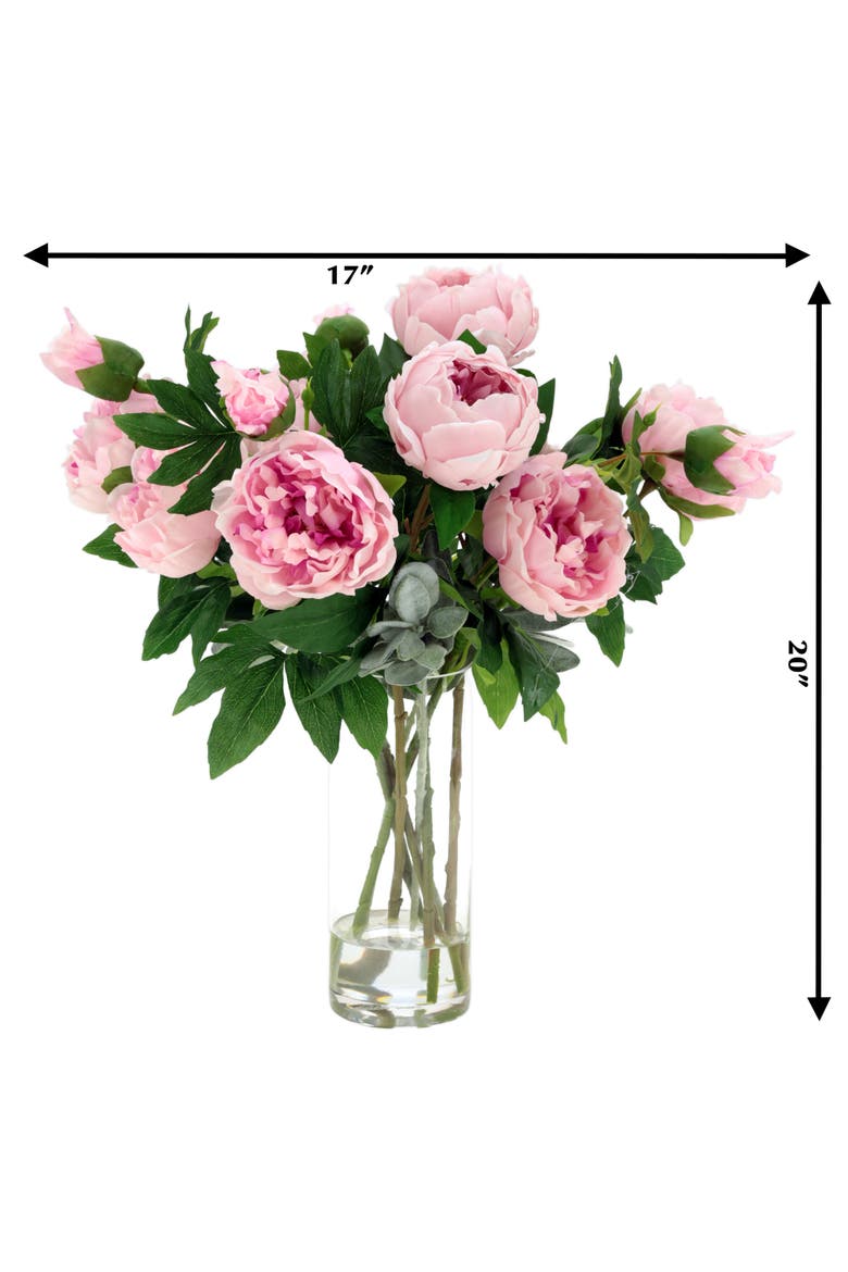Luscious Peony Vase, Alternate, color, Pink