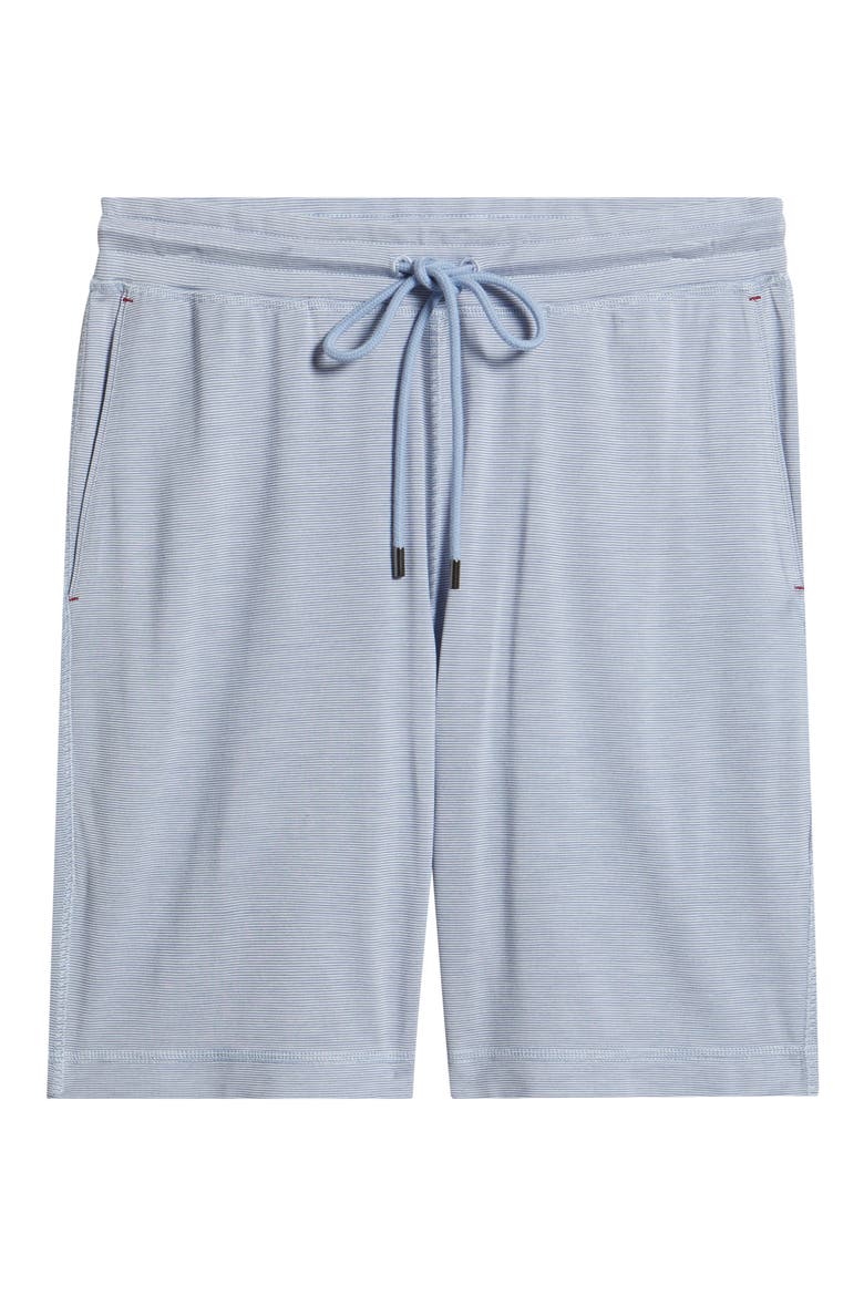 Feeder Stripe Sleep Shorts, Alternate, color, BLUE STRIPE