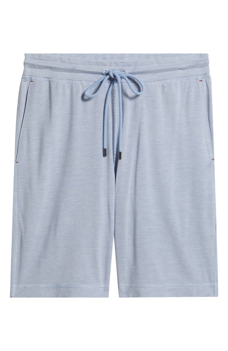 Daniel Buchler Feeder Stripe Sleep Shorts, Alternate, color, Blue Stripe