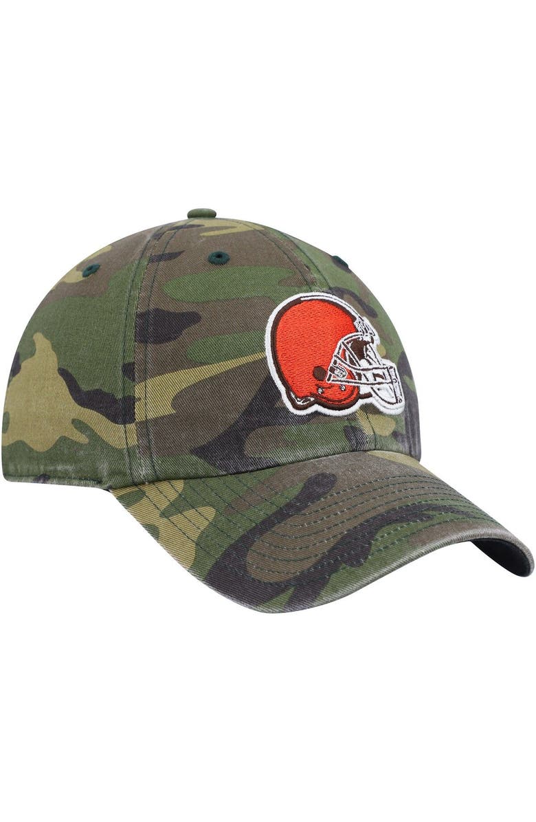 '47 Men's '47 Camo Cleveland Browns Woodland Logo Clean Up Adjustable Hat, Alternate, color, 