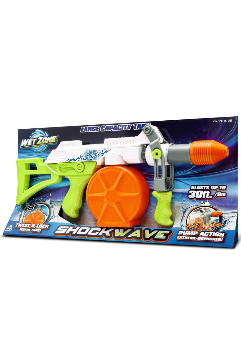 Water Blaster, Shockwave, Pump Action Drencher Toy, Main, color, Multicolored
