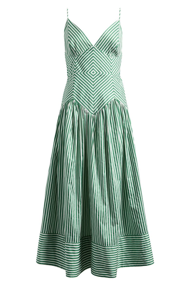 striped midi dress forever 21 GREEN Forever 21 stripped button front midi dress