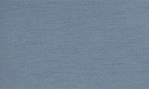 Eberjey Gisele Jersey Knit Shorty Pajamas In Faded Denim/ivory