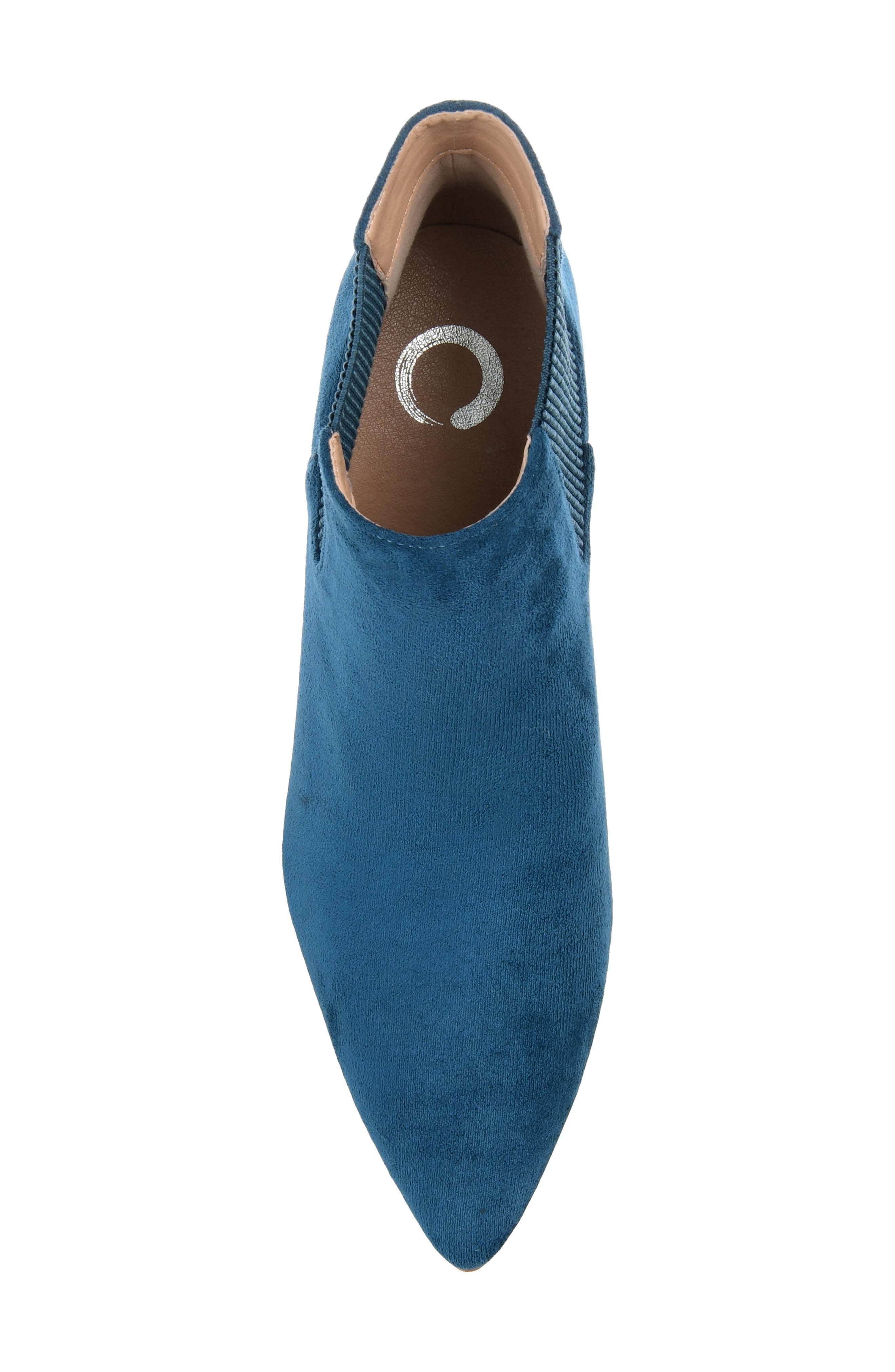 Elitta Vegan Leather Chelsea Bootie, Alternate, color, BLUE