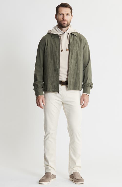 Jachs Charles Cotton & Tencel® Lyocell Blend Seersucker Zip Jacket