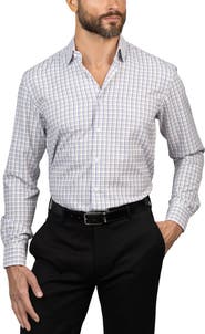 Eddie Bauer Trim Fit Plaid Dress Shirt