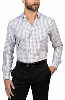 Eddie Bauer Trim Fit Plaid Dress Shirt