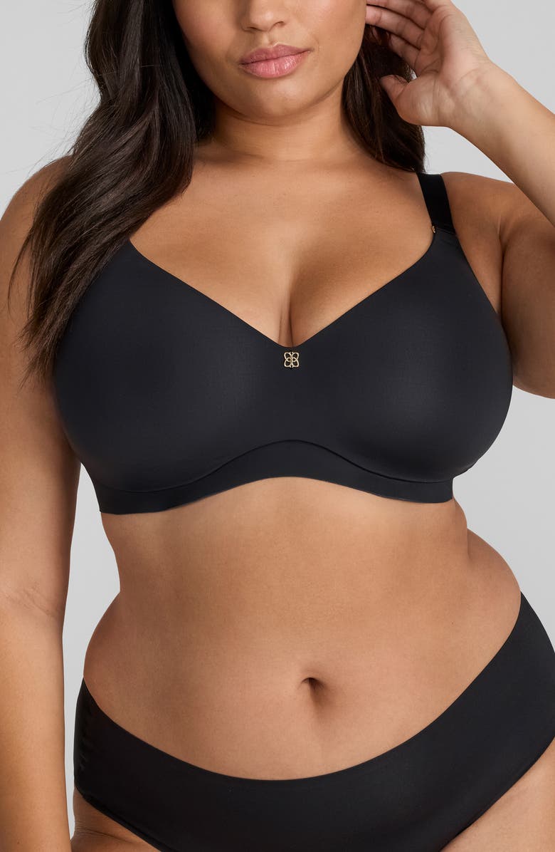 Honeylove CloudEmbrace Wireless T-Shirt Bra, Alternate, color, Vamp