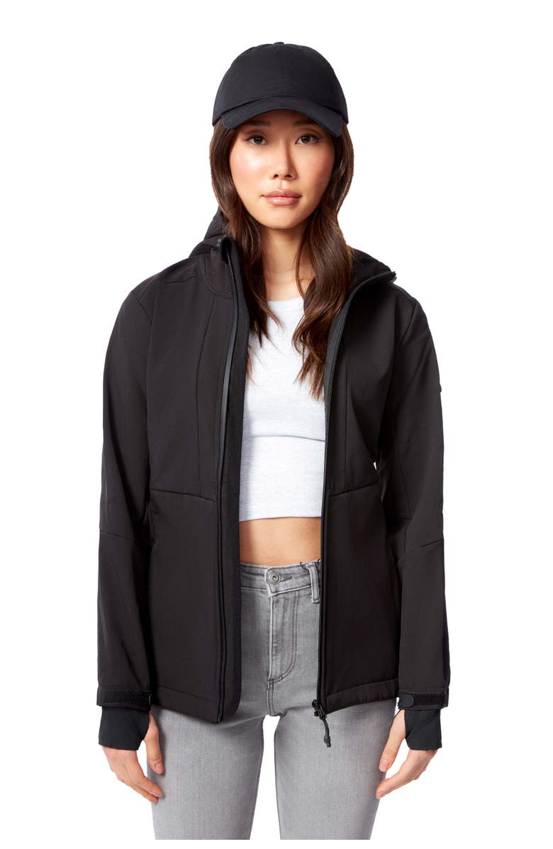 Alpine North Mackenzie - Women's Fleece Lined Softshell Windbreaker, Main, color, Black