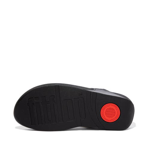 Fitflop Lulu Crystal Embellished Toe-post Sandals In Black