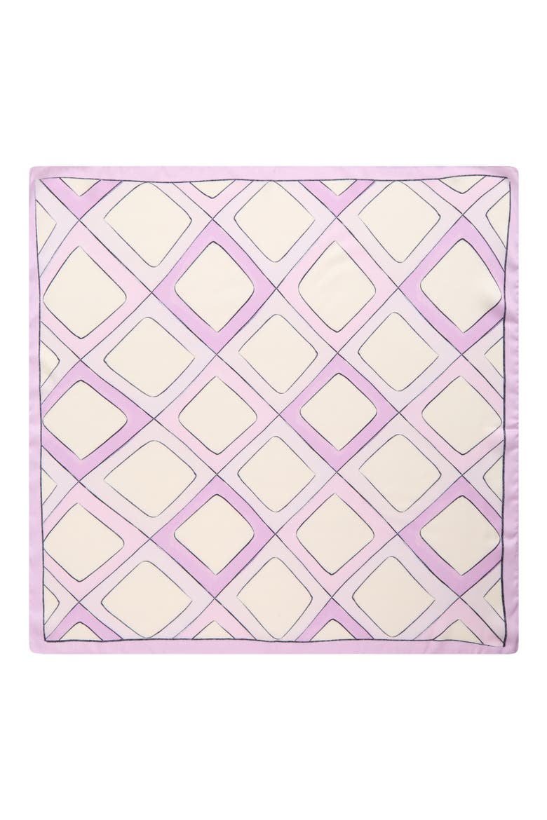 Wisteria Square Scarf, Alternate, color, PURPLE