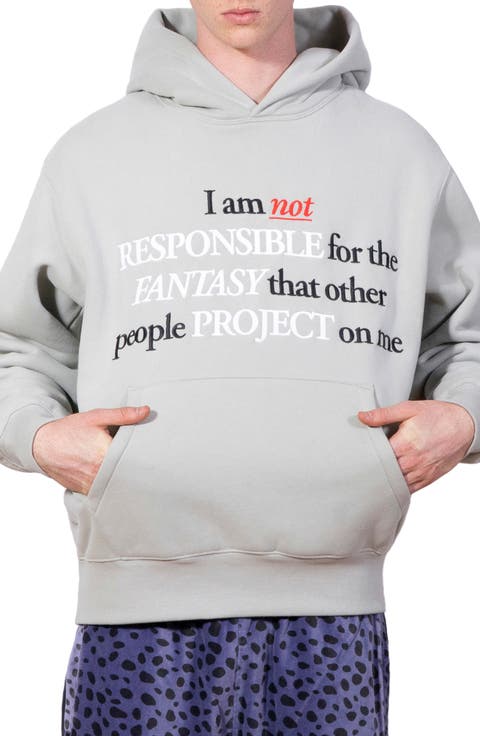 Responsible Graphic Cotton Blend Hoodie