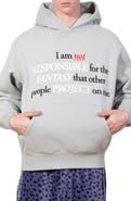 PLEASURES Responsible Graphic Cotton Blend Hoodie
